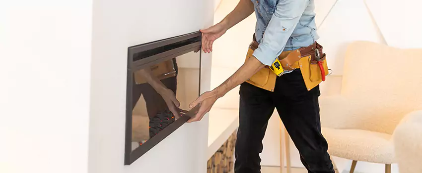 Metal Fireplace Installation in Montclair, California