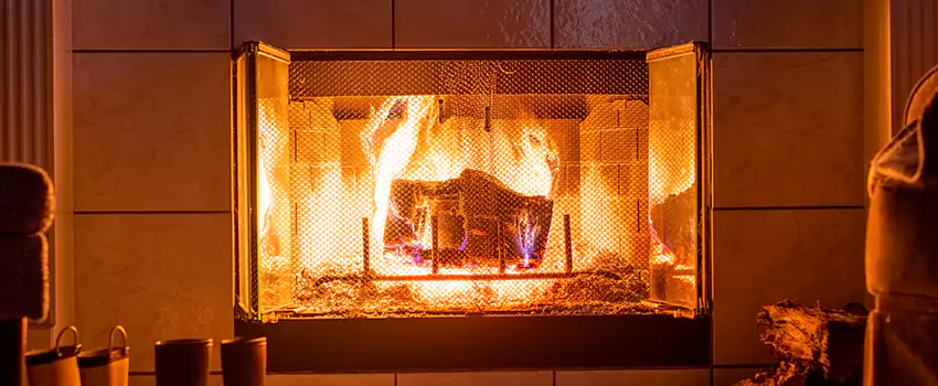 Mendota Hearth Landscape Fireplace Installation in Montclair, California